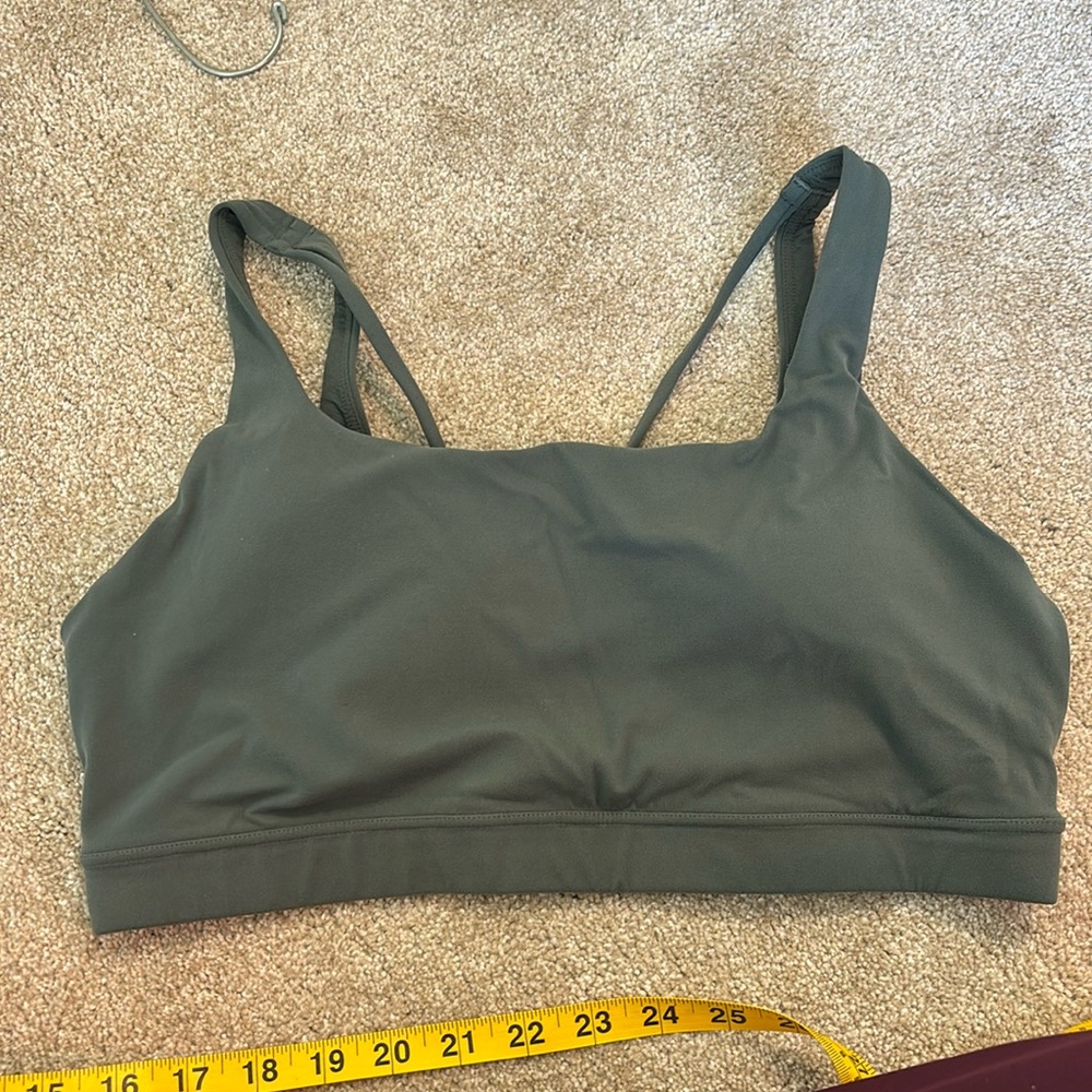 Athleta green sport bra